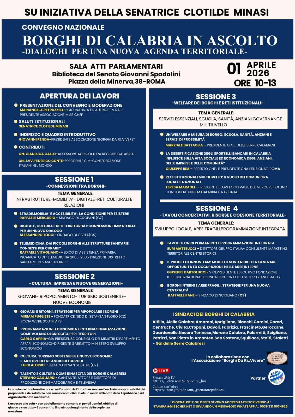 images “Borghi di Calabria in Ascolto- Dialoghi per una nuova agenda territoriale", l’iniziativa in Cittadella 