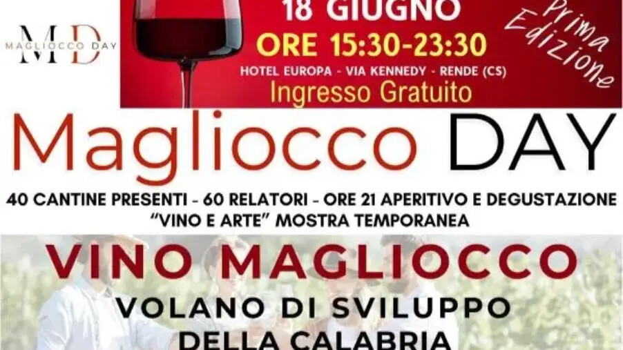 Magliocco day a Rende: al via un'esperienza unica tra vino, enogastronomia e sostenibilità images Magliocco day a Rende: al via un'esperienza unica tra vino, enogastronomia e sostenibilità