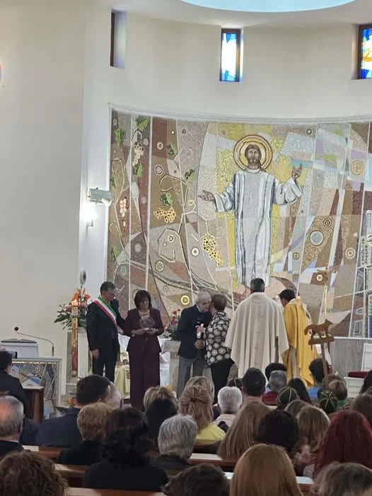 Corbelli premiato nella chiesa di Sartano 