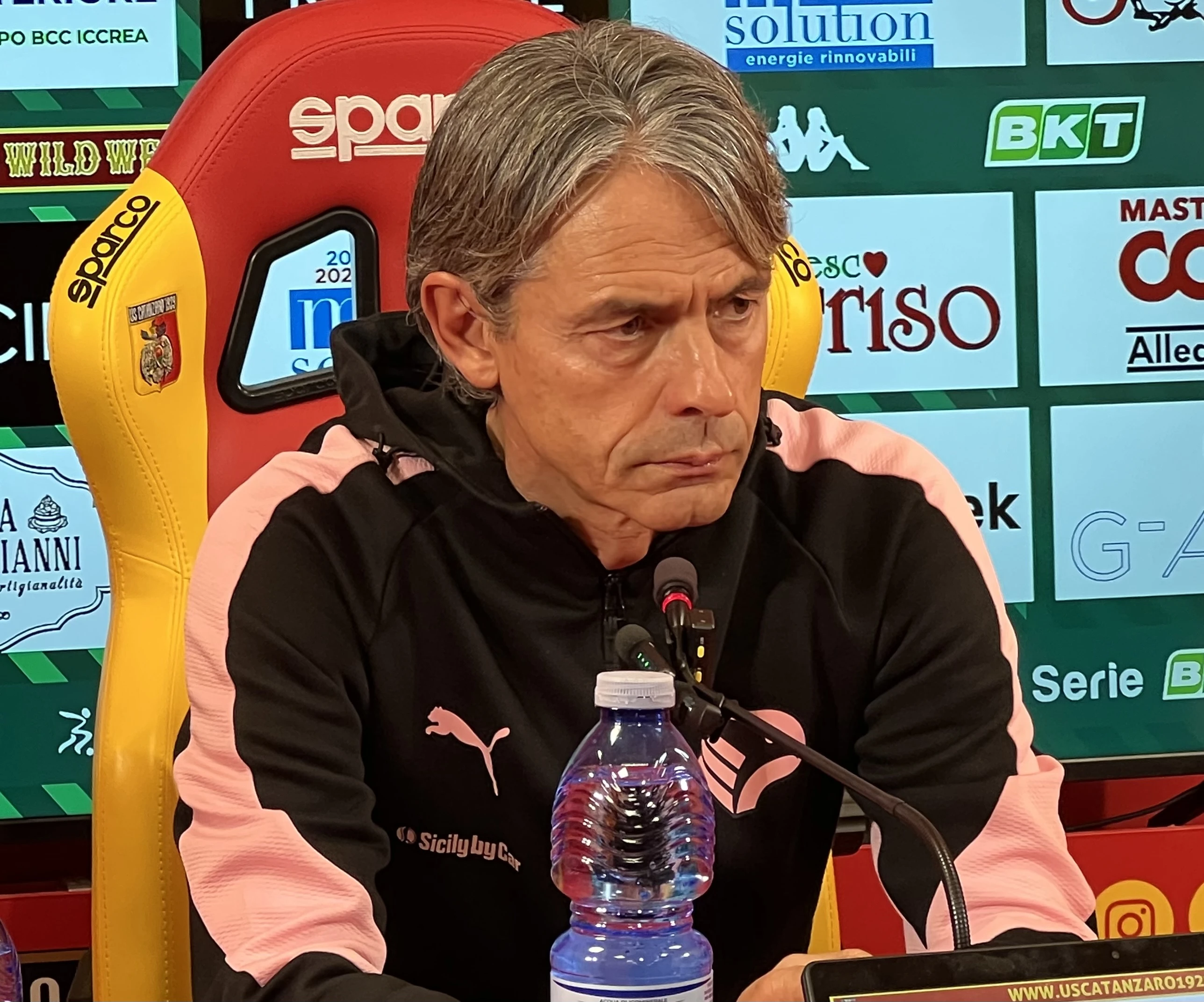 Catanzaro-Palermo 1-0, Inzaghi: “Oggi poteva giocare chiunque, non avevamo chance”