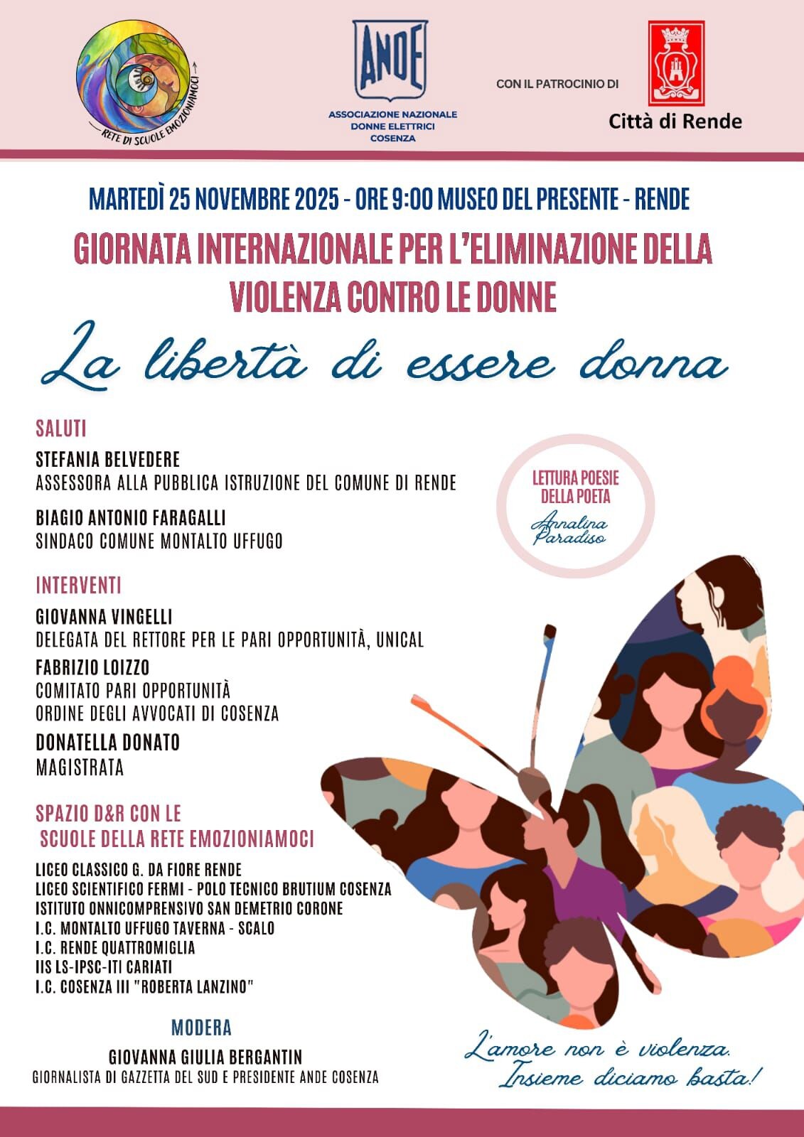 images Al Museo del Presente di Rende la voce delle scuole di 'Emozioniamoci' contro la violenza di genere