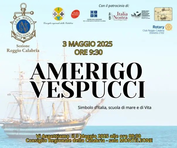 A Reggio arriva la “Amerigo Vespucci: simbolo d’Italia, scuola di mare e di vita” images A Reggio arriva la “Amerigo Vespucci: simbolo d’Italia, scuola di mare e di vita”