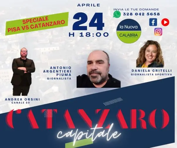 images Catanzaro Capitale: puntata speciale dedicata alle Aquile in vista della trasferta di Pisa (DIRETTA ALLE 18)
