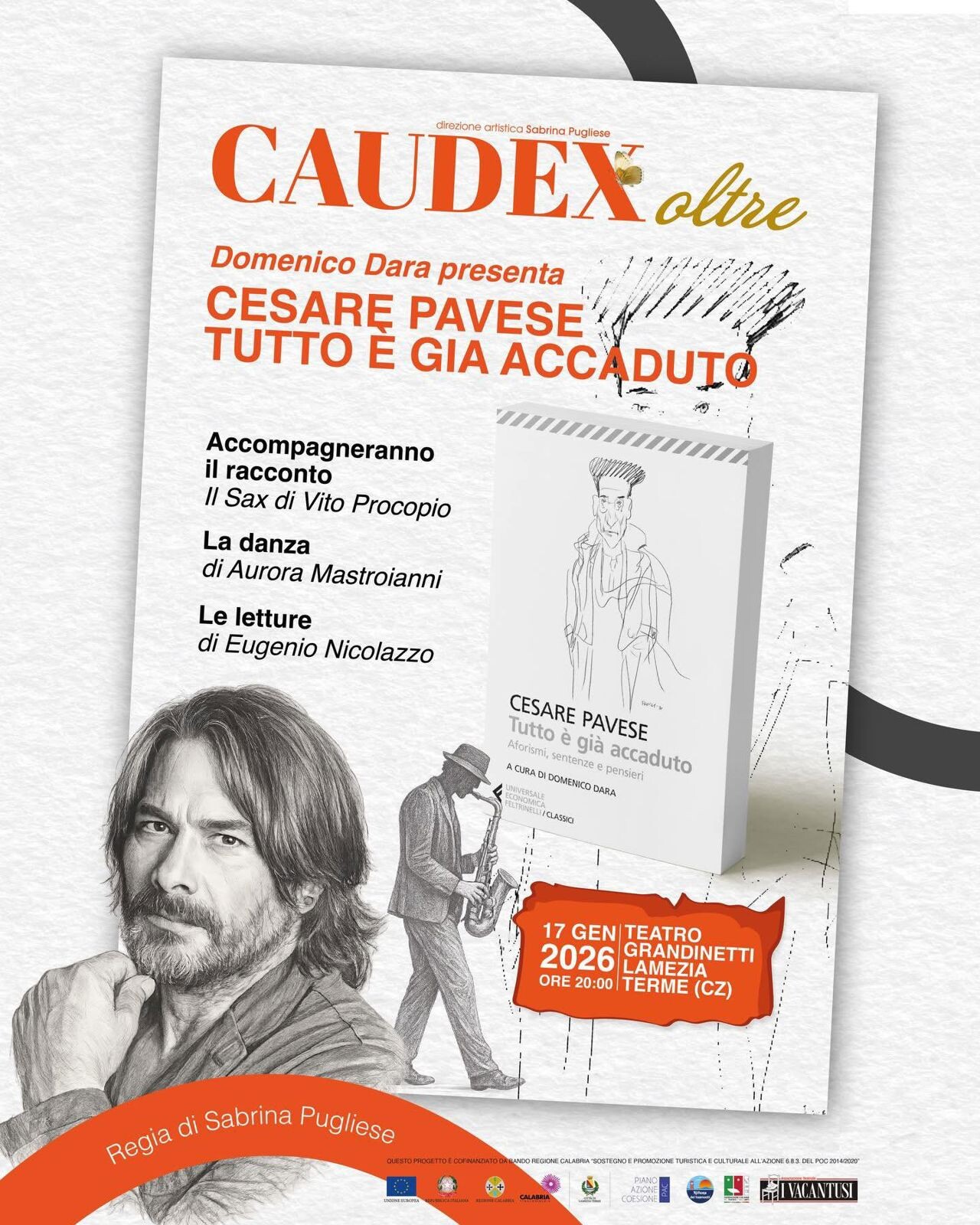 images Lamezia, Domenico Dara presenta “Cesare Pavese. Tutto è già accaduto” &nbsp;al Teatro Grandinetti