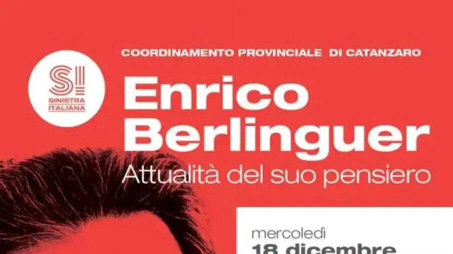 images “Enrico Berlinguer, attualità del pensiero”: mercoledì l’incontro in biblioteca con Sinistra Italiana 