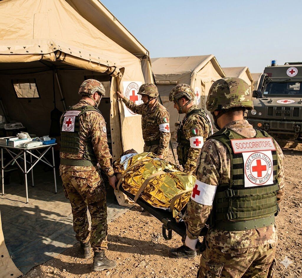 images Al via il II Corso di I nomina per i nuovi ufficiali e militi del Corpo militare della Croce Rossa Italiana