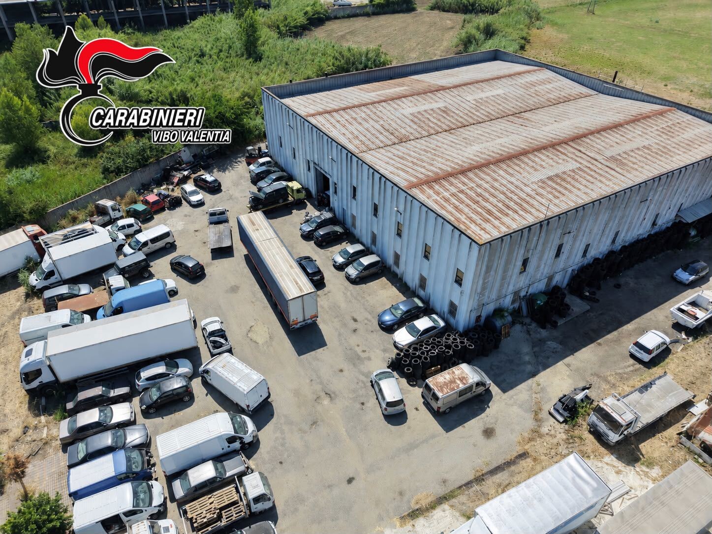 images Portosalvo (Vv), maxi sequestro dei Carabinieri: area di oltre 5.000 mq sotto sigilli per rifiuti speciali
