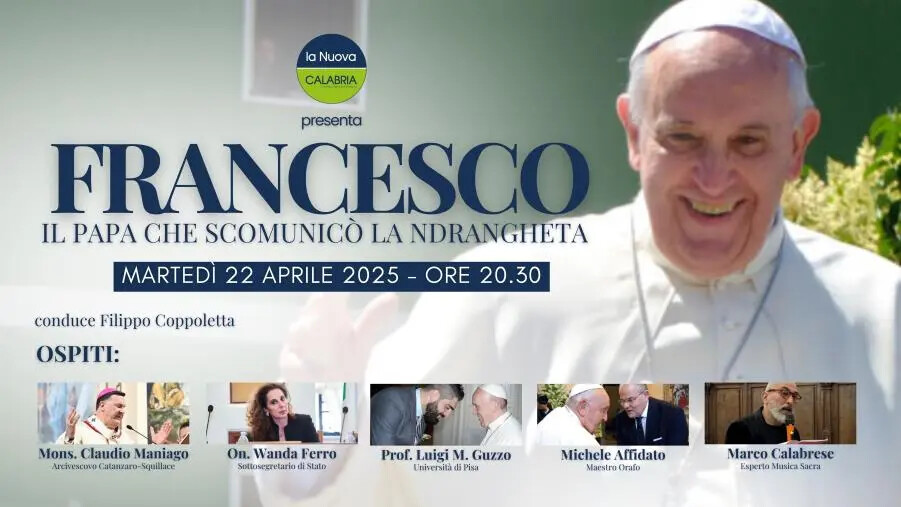 images "Francesco, il Papa che scomunicò la Ndrangheta": lo speciale questa sera in diretta