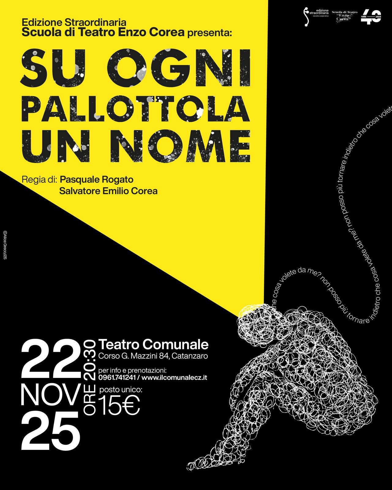 images “Su ogni Pallottola un Nome”: l’assurdo più vicino alla realtà di quanto si possa pensare. In scena al Teatro Comunale sabato 22 novembre