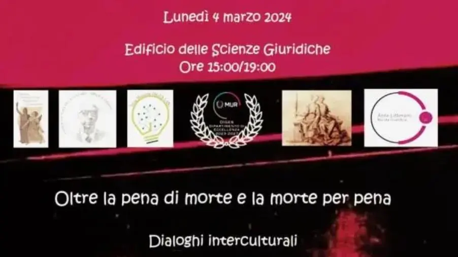 Catanzaro, all'UMG si dialogherà di “pena di morte” e di “morte per pena”: appuntamento il 4 marzo images Catanzaro, all'UMG si dialogherà di “pena di morte” e di “morte per pena”: appuntamento il 4 marzo