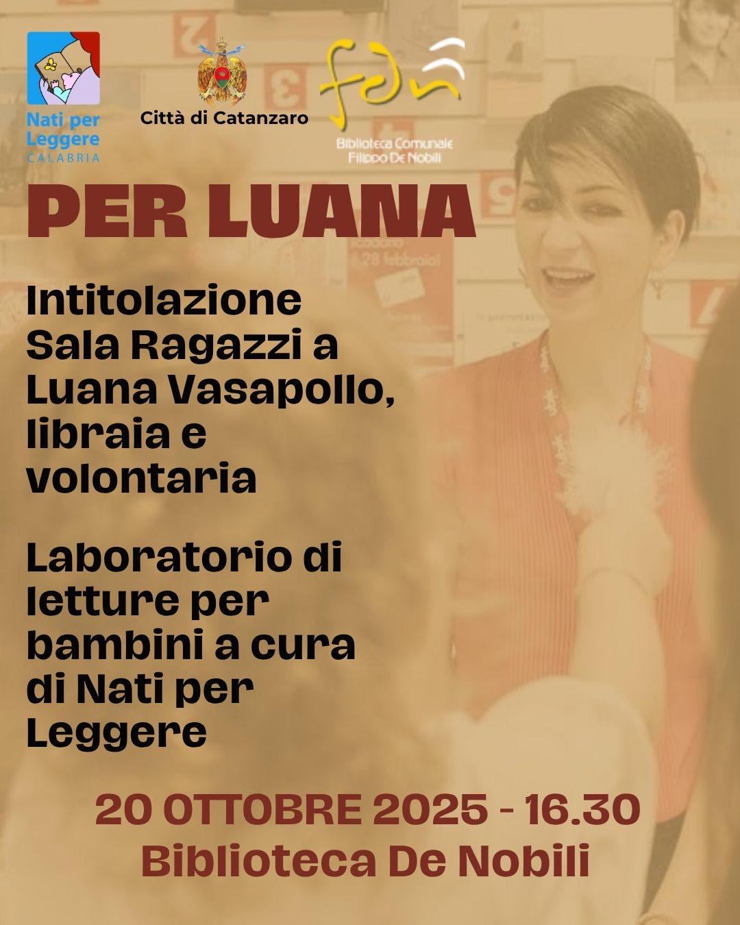 Catanzaro, la Sala ragazzi della Biblioteca De Nobili sarà intitolata a Luana Vasapollo 