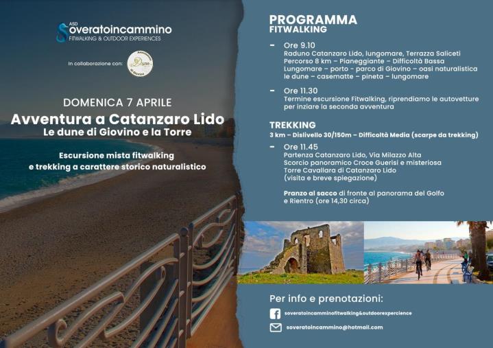 "Avventura a Catanzaro Lido", domenica escursione storico naturalistica con SoveratoInCammino images "Avventura a Catanzaro Lido", domenica escursione storico naturalistica con SoveratoInCammino