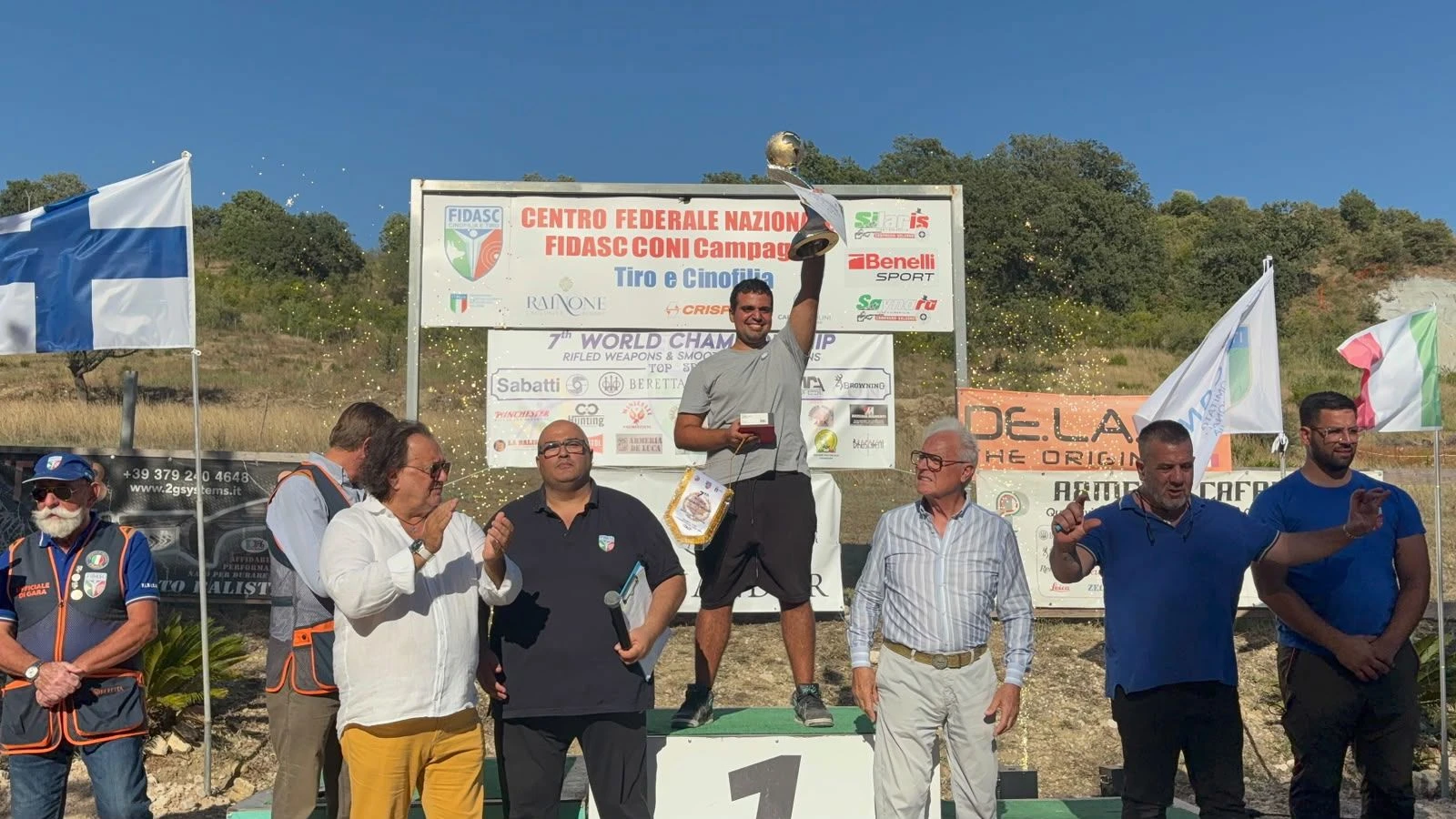 Tiro Mondiale dell’anima liscia e rigata, l'atleta catanzarese Francesco Curcuruto conquista il 'Trofeo Modugno': gli auguri del Coni