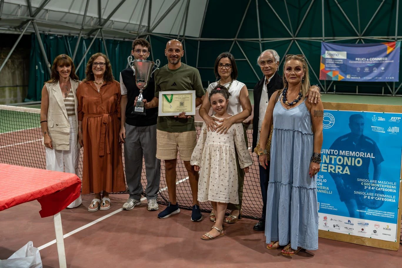 Tennis, a Soveria Mannelli grandi emozioni per il quinto "Memorial Antonio Cerra" 