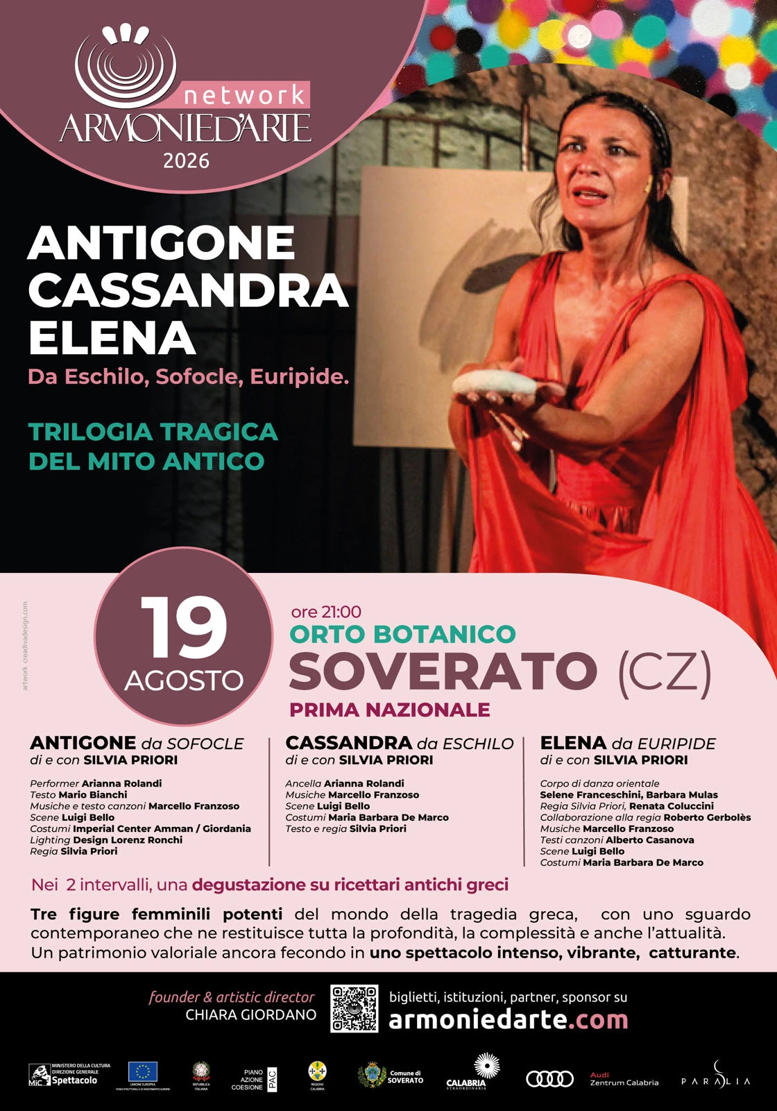 "Armonie d'arte", il femminile al centro del mito greco il 19 agosto a Soverato 