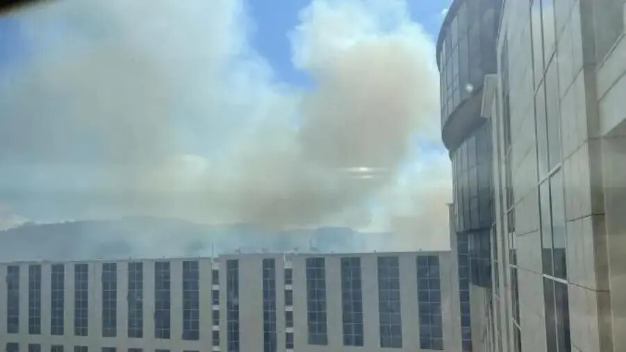 Catanzaro, incendio nell'area di Germaneto images Catanzaro, incendio nell'area di Germaneto