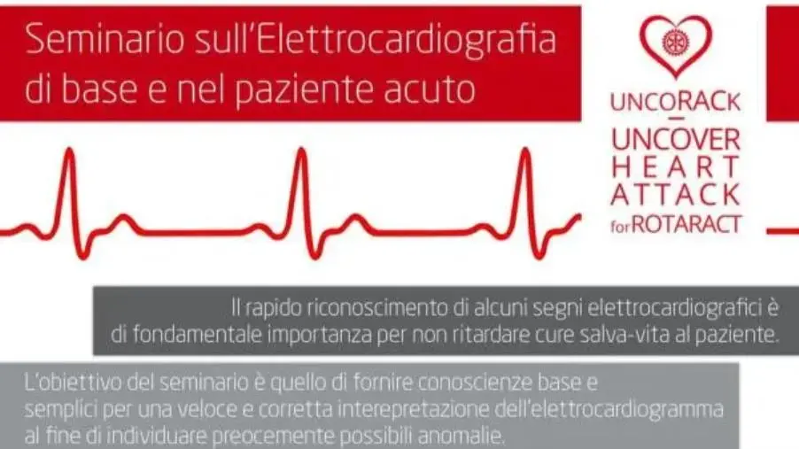 Elettrocardiogramma nel paziente acuto, un convegno all'Unical promosso dal Rotaract images Elettrocardiogramma nel paziente acuto, un convegno all'Unical promosso dal Rotaract