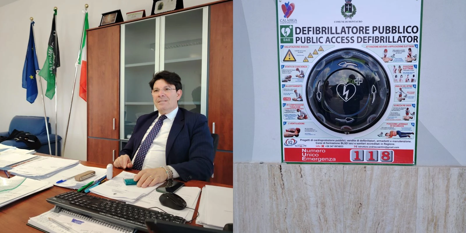 Installato a Montauro un defibrillatore pubblico: un gesto concreto che guarda al futuro 