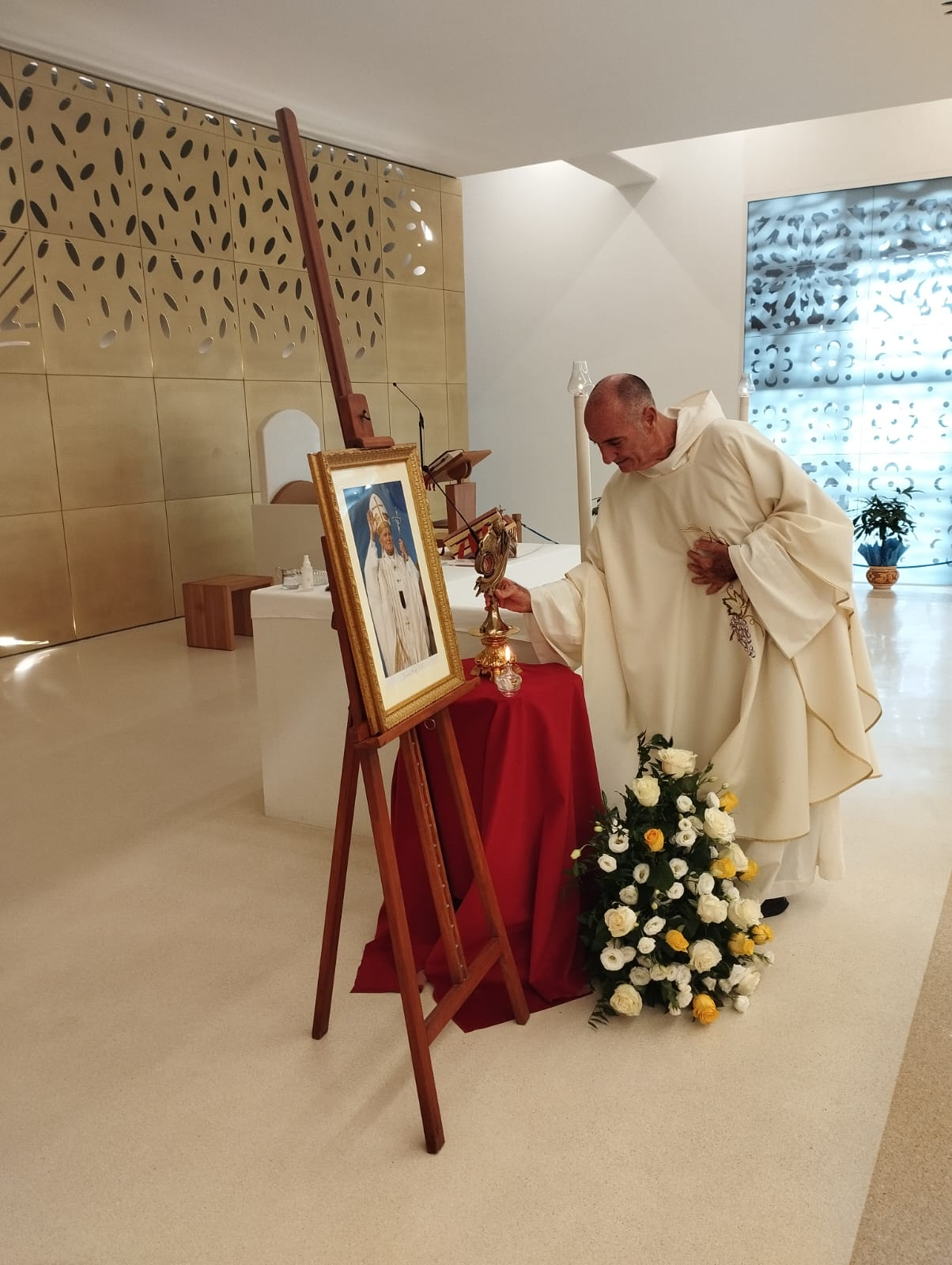 Al Santuario dello Scoglio un evento miracoloso nel giorno della memoria di San Giovanni Paolo II. La testimonianza di monsignor Costantino