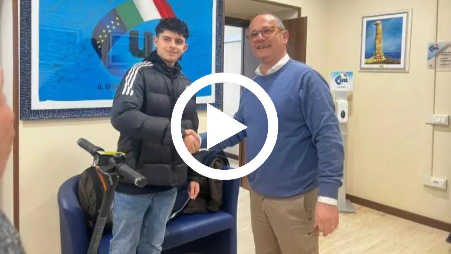 images  Catanzaro, studente dello "Scalfaro" si aggiudica il premio del progetto UIL sulla sicurezza