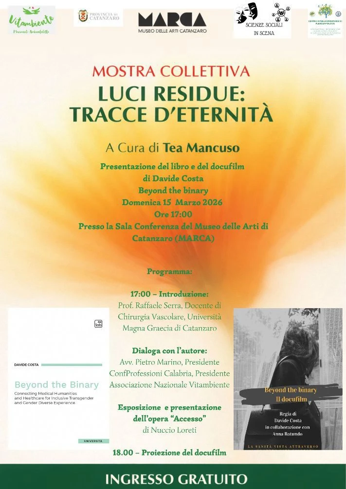  "Luci Residue: Tracce d’Eternità", appuntamento al Marca di Catanzaro 