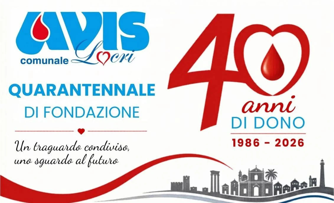 Locri, l’Avis festeggia 40 anni di solidarietà: domenica la cerimonia a Palazzo Nieddu