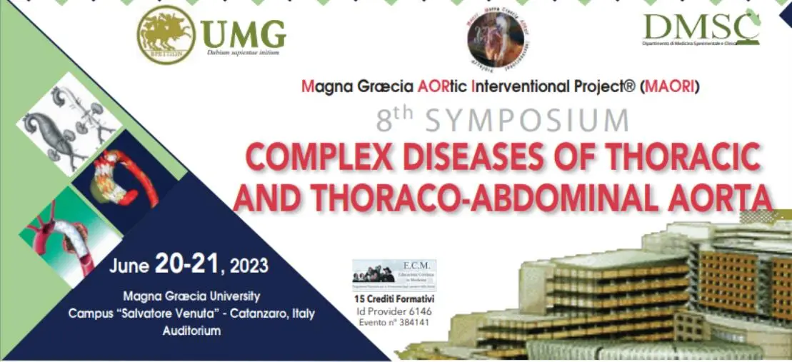 Il 20 e 21 giugno i maggiori esperti nel trattamento delle patologie aortiche a Catanzaro images Il 20 e 21 giugno i maggiori esperti nel trattamento delle patologie aortiche a Catanzaro
