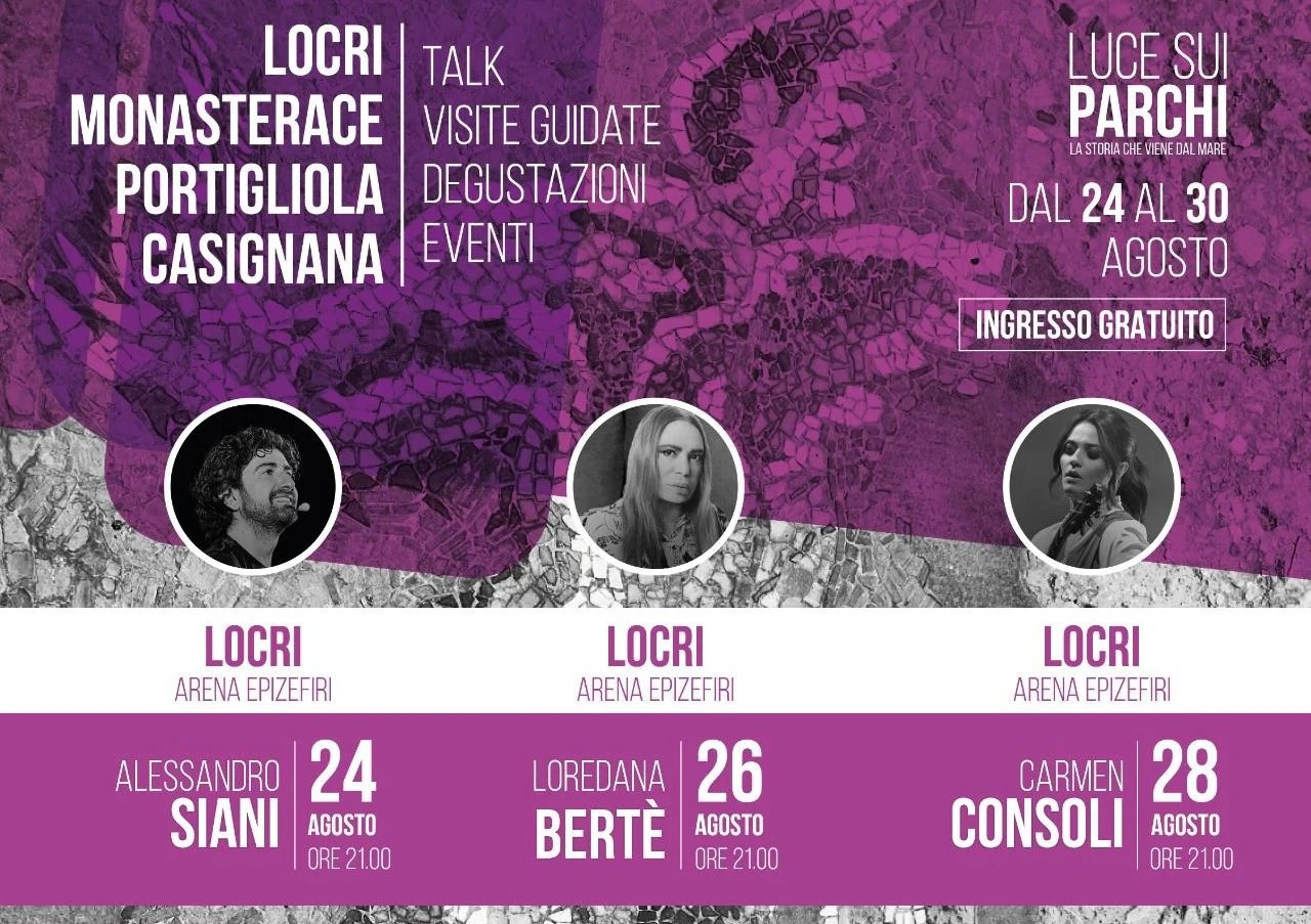 Luce sui Parchi, al via da Locri: Siani apre una settimana tra archeologia, cultura e spettacolo