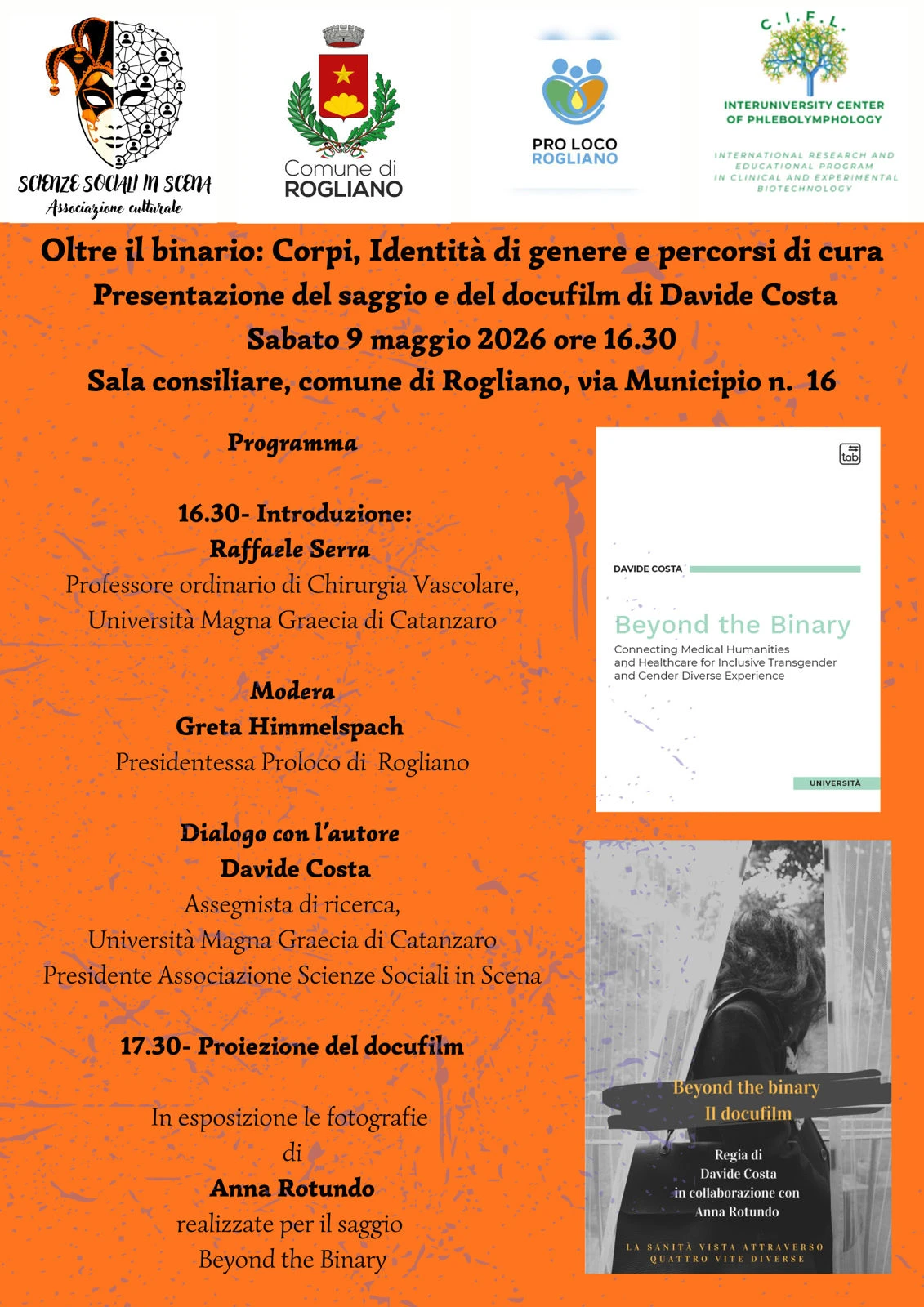 "Oltre il binario", a Rogliano la presentazione del saggio e del docufilm di Davide Costa 