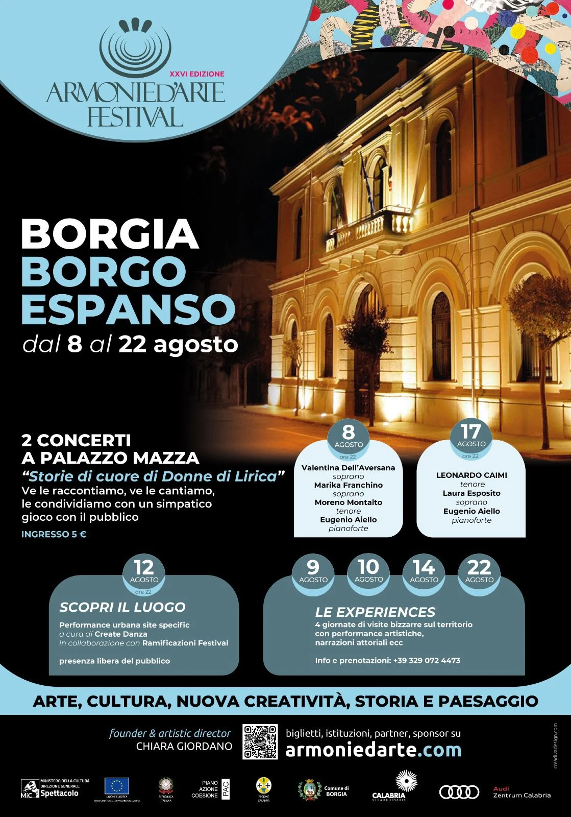 Le donne dell’opera raccontate attraverso voce e musica: a Borgia due serate di lirica a Palazzo Mazza scelte da Chiara Giordano