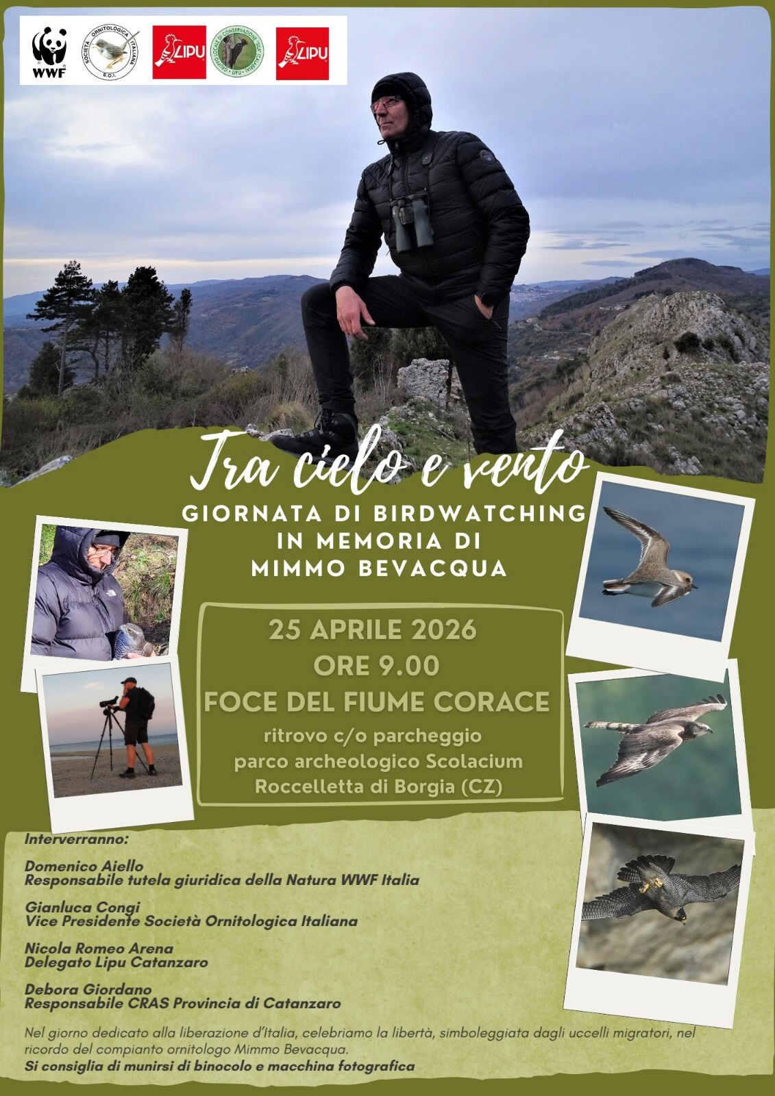 images Roccelletta di Borgia (Cz), il 25 aprile birdwatching per ricordare Mimmo Bevacqua 