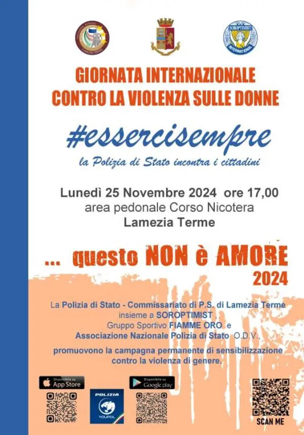 No alla violenza sulle donne, a Lamezia i gazebo della Polizia di Stato images No alla violenza sulle donne, a Lamezia i gazebo della Polizia di Stato