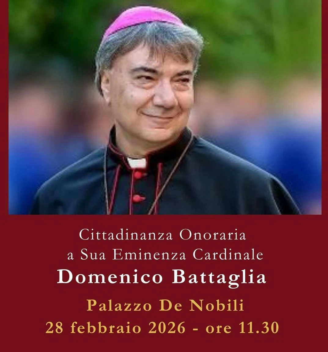 Catanzaro conferisce la cittadinanza onoraria al vescovo Don Mimmo Battaglia 