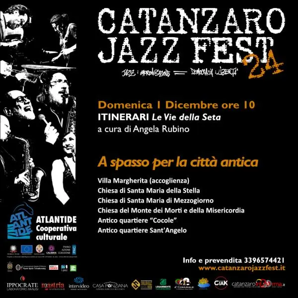 'Catanzaro Jazz Fest', domenica “A spasso per la città antica”  images 'Catanzaro Jazz Fest', domenica “A spasso per la città antica”