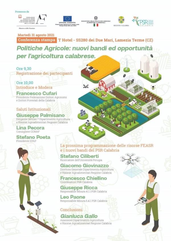 Nuovi bandi Psr Calabria: martedì la conferenza stampa con l’assessore Gallo
images Nuovi bandi Psr Calabria: martedì la conferenza stampa con l’assessore Gallo