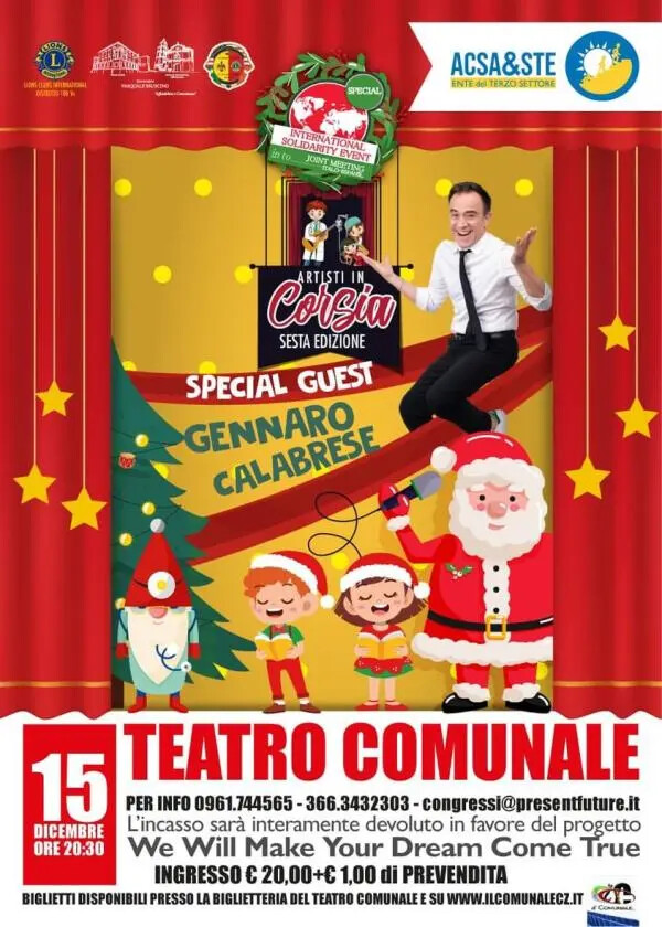 images Conto alla rovescia per “Artisti in Corsia”, l'evento benefico venerdì 15 dicembre a Catanzaro