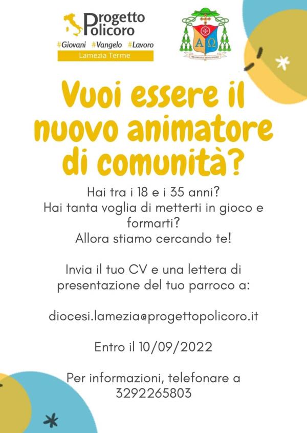 Progetto Policoro, alla ricerca di animatori di comunità: ecco come proporsi images Progetto Policoro, alla ricerca di animatori di comunità: ecco come proporsi