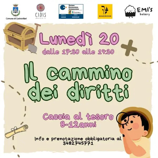 A Castrovillari "Il cammino dei diritti", la caccia al tesoro per ritrovare i diritti perduti dei bambini images A Castrovillari "Il cammino dei diritti", la caccia al tesoro per ritrovare i diritti perduti dei bambini