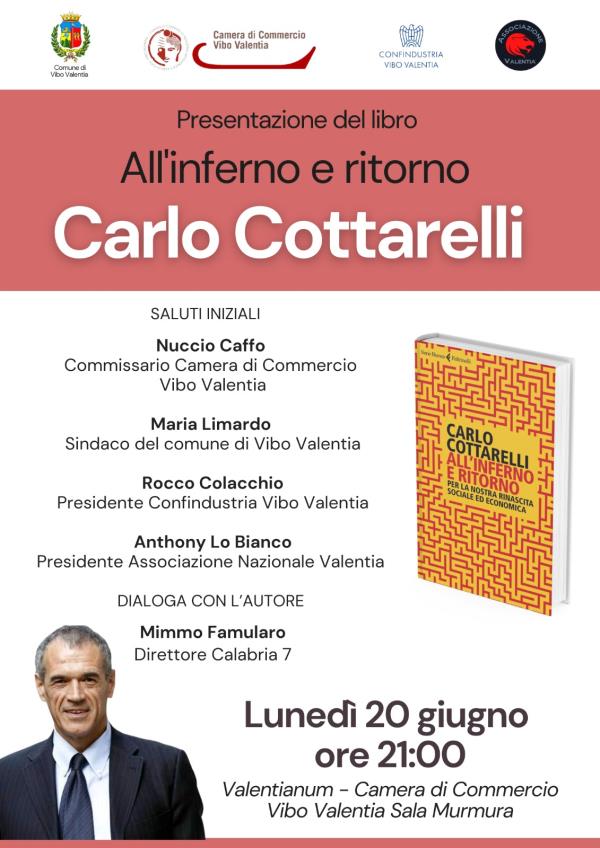 Economia e cultura, sarà presentato a Vibo "All’inferno e ritorno" il libro di Carlo Cottarelli images Economia e cultura, sarà presentato a Vibo "All’inferno e ritorno" il libro di Carlo Cottarelli