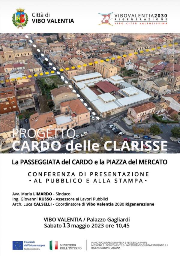 images “Cardo delle Clarisse” a Vibo, sabato 13 aprile la presentazione dell’idea progettuale