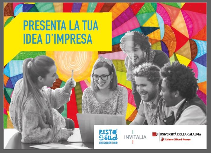"Resto al Sud Hackathon Tour", aperto il concorso per idee imprenditoriali che favoriscano il sud. Fra le tappe anche l'Unical images "Resto al Sud Hackathon Tour", aperto il concorso per idee imprenditoriali che favoriscano il sud. Fra le tappe anche l'Unical