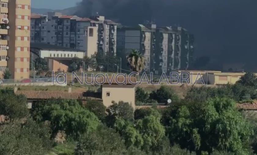 images Catanzaro, paura a Santa Maria: grosso incendio minaccia le abitazioni (VIDEO)