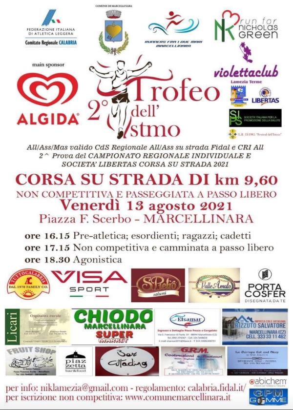 Trofeo dell’Istmo: seconda edizione a Marcellinara venerdì 13 agosto images Trofeo dell’Istmo: seconda edizione a Marcellinara venerdì 13 agosto