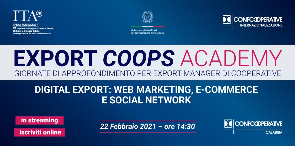 images “Export Coops Academy” fa tappa in Calabria con un nuovo webinar su Export Digitale e Social Media Marketing