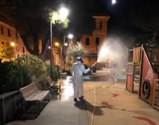 images Coronavirus. Da stanotte parte la disinfezione antibatterica a Catanzaro (CALENDARIO E QUARTIERI)