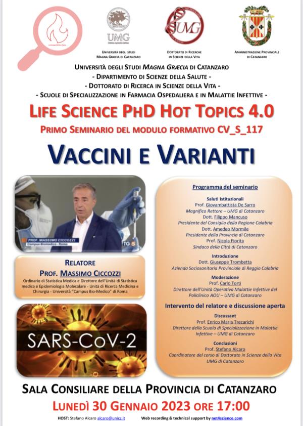 'Vaccini e Varianti': il 30 gennaio il confronto in Provincia con esperti e tecnici images 'Vaccini e Varianti': il 30 gennaio il confronto in Provincia con esperti e tecnici