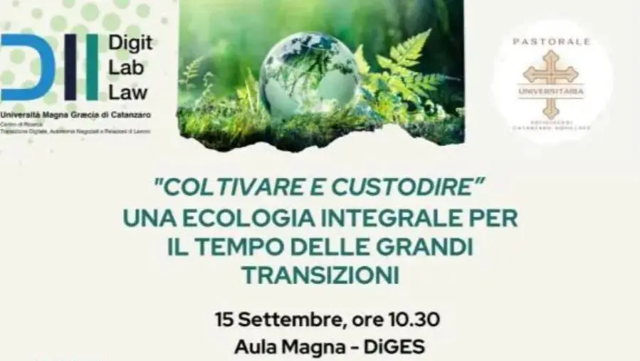 "Ecologia integrale", se ne discuterà all’UMG di Catanzaro images "Ecologia integrale", se ne discuterà all’UMG di Catanzaro