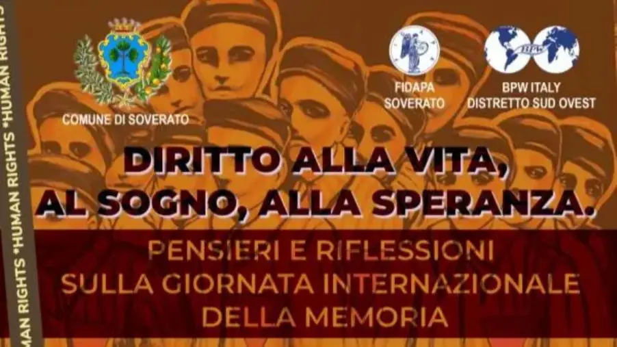 Diritto alla vita, al sogno, alla speranza: a Soverato pensieri e riflessioni per il Giorno della Memoria images Diritto alla vita, al sogno, alla speranza: a Soverato pensieri e riflessioni per il Giorno della Memoria