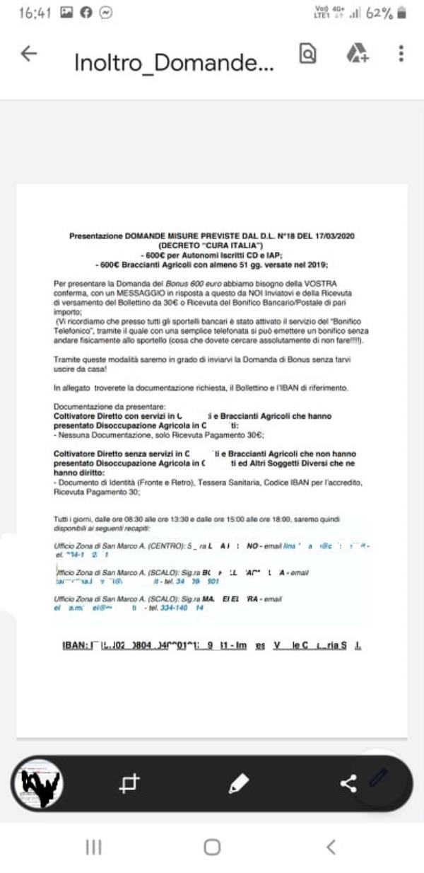 Coronavirus. L'Epas e l'Fna denunciano: "Ci sono patronati che chiedono 30 euro per fare la domanda del bonus di 600 euro". Chiesto l'intervento delle autorità images Coronavirus. L'Epas e l'Fna denunciano: "Ci sono patronati che chiedono 30 euro per fare la domanda del bonus di 600 euro". Chiesto l'intervento delle autorità