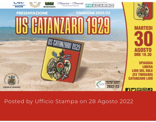 Us Catanzaro, arriva l’onda giallorossa: tutte le info per la presentazione di martedì images Us Catanzaro, arriva l’onda giallorossa: tutte le info per la presentazione di martedì